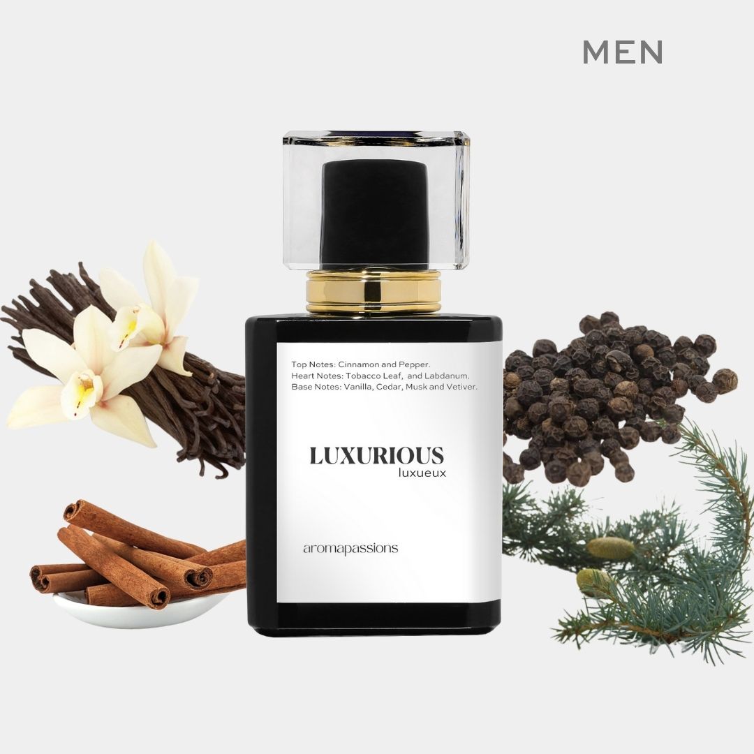 LUXURIOUS | Inspired by PARFUMS DE MARLY HEROD | Cinnamon Labdanum Vanilla Cedar Cypriol Vetiver Essential Oils | Herod Dupe Pheromone Perfume