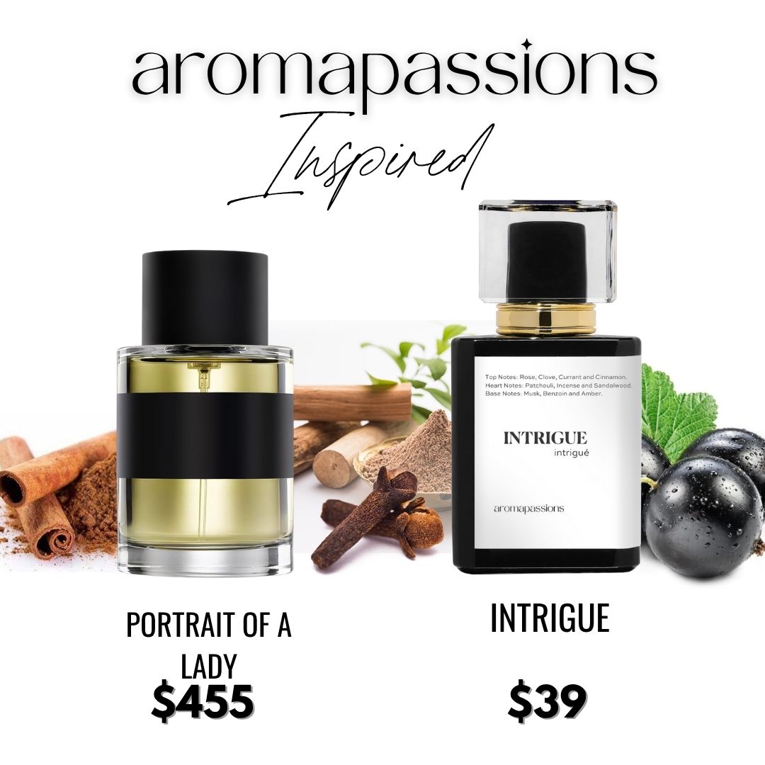 INTRIGUE | Inspired by FREDERIC MALLE PORTRAIT OF A LADY | Rose Clove Raspberry Cinnamon Patchouli Sandalwood Essential Oils | Portrait of a Lady Dupe Pheromone Perfume
