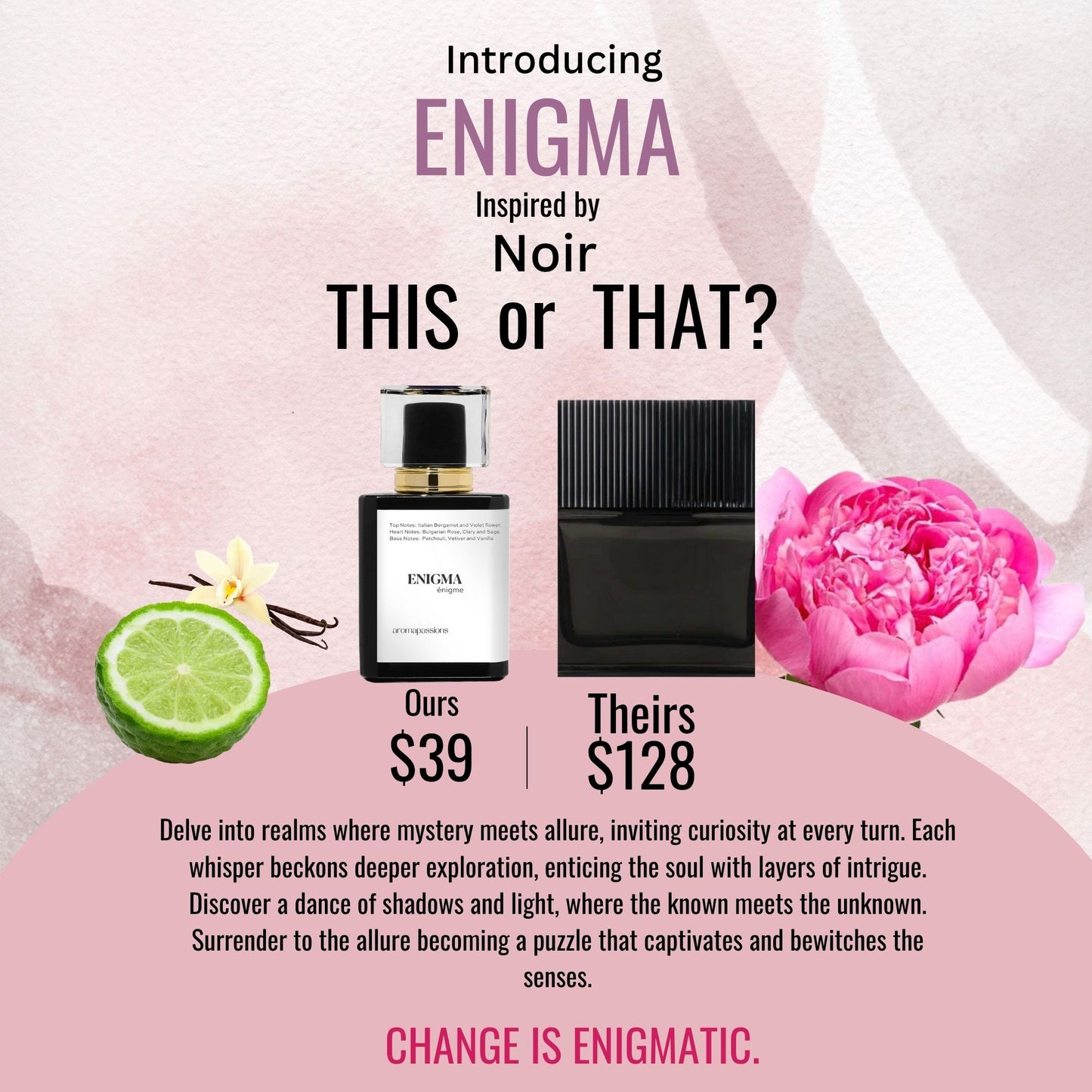 ENIGMA | Inspired by TOM FORD NOIR | Noir Dupe Pheromone Perfume