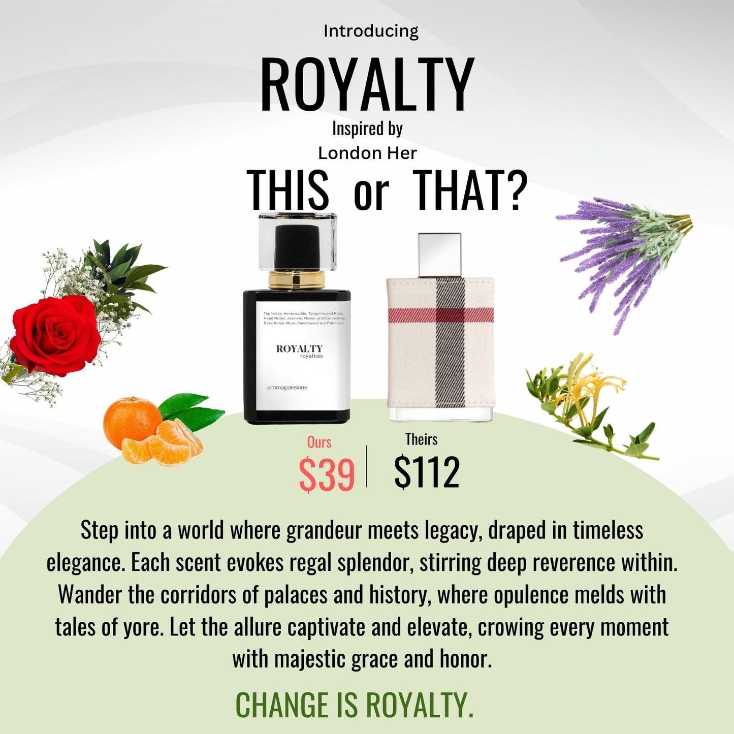 ROYALTY | Inspired by BURBERRY LONDON HER | London Her Dupe Pheromone Perfume