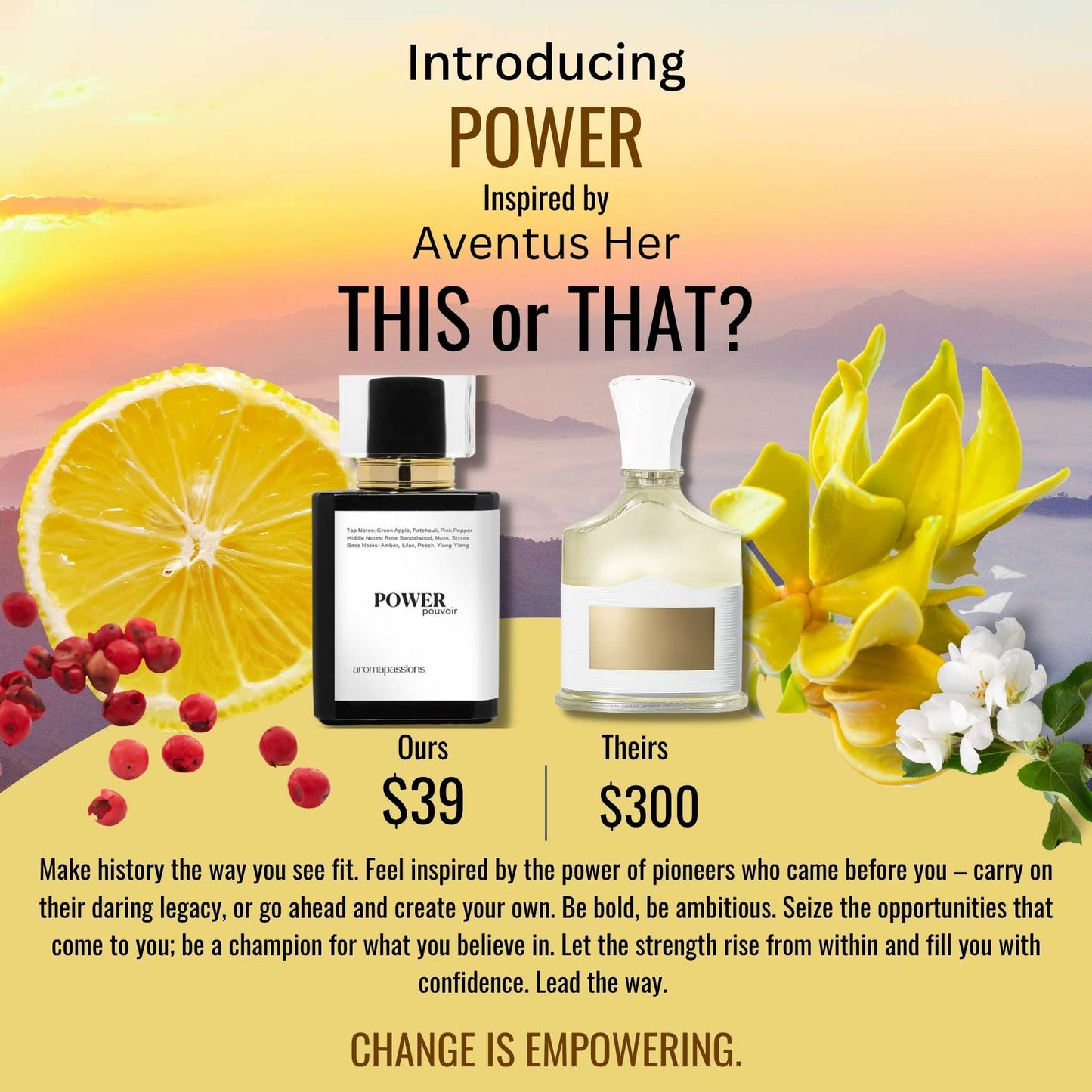 POWER | Inspired by CREED AVENTUS for HER | Aventus for Her Dupe Pheromone Perfume
