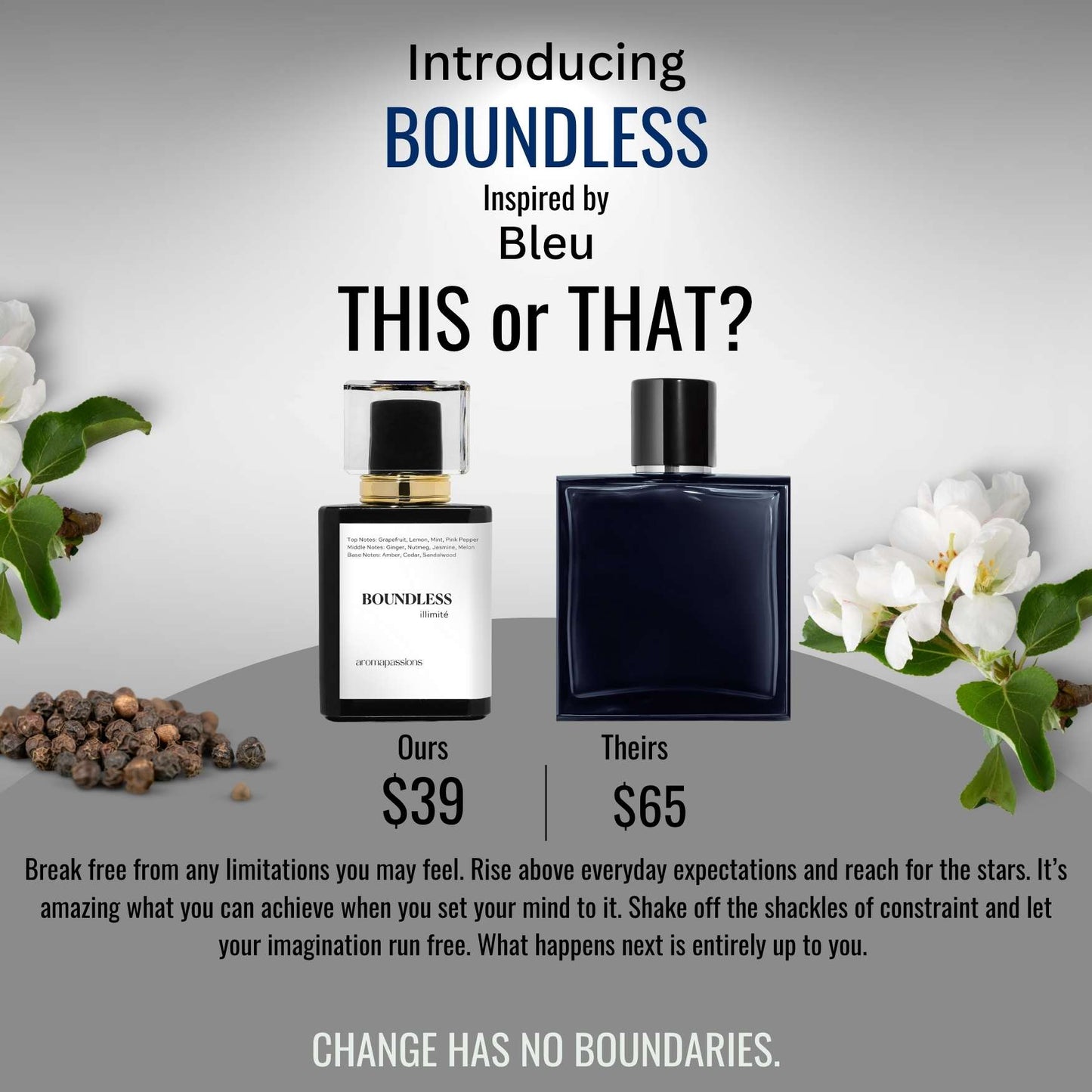 BOUNDLESS | Inspired by CHANEL BLEU DE CHANEL EDP | Bleu De Chanel Dupe Pheromone Perfume