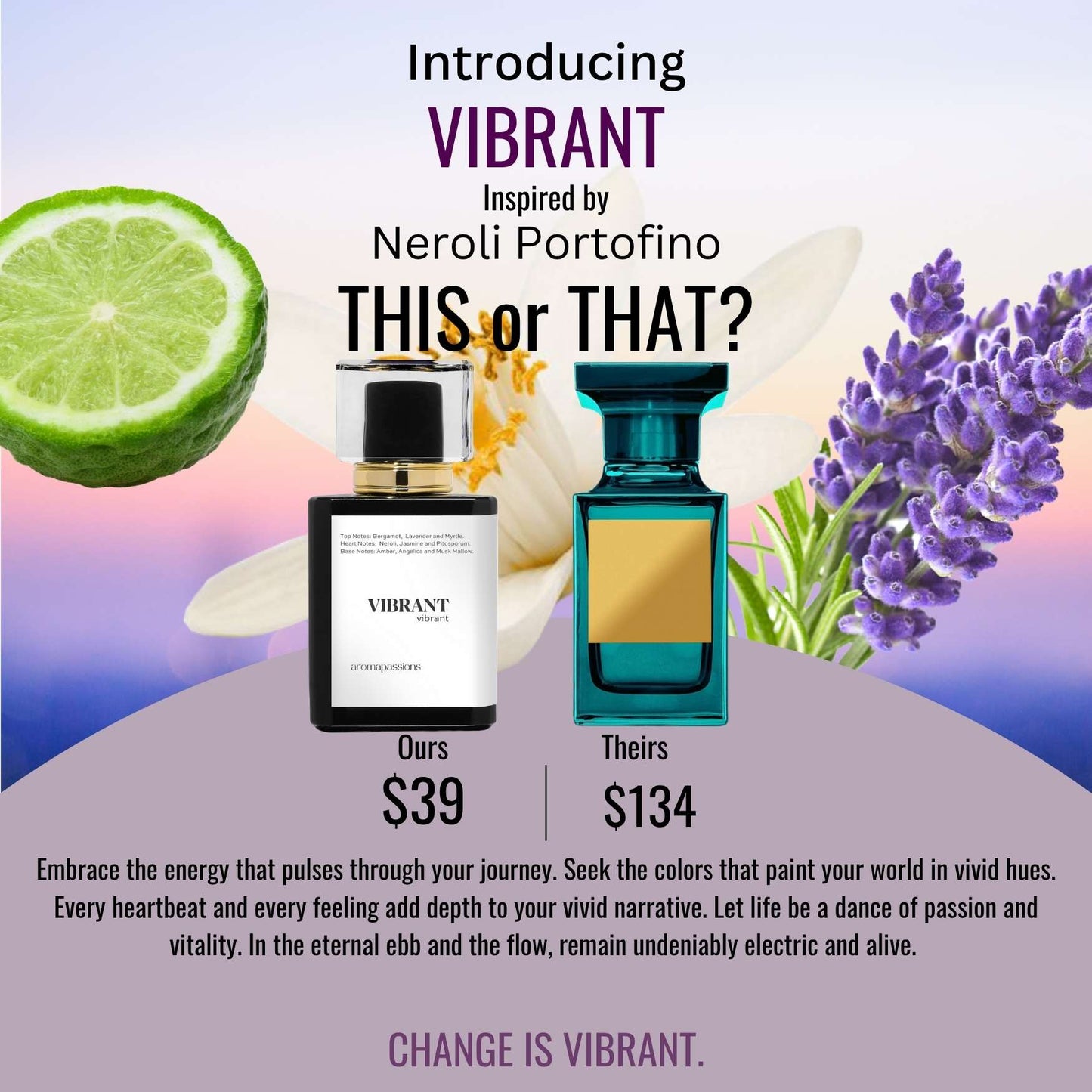 VIBRANT | Inspired by TOM FORD NEROLI PORTOFINO | Neroli Portofino Dupe Pheromone Perfume