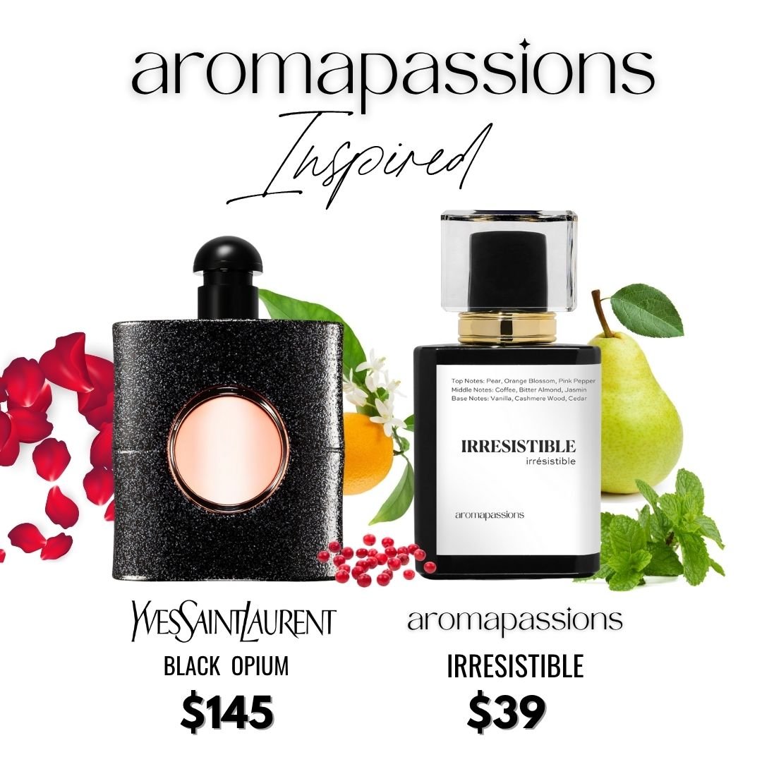 IRRESISTIBLE | Inspired by YSL BLACK OPIUM | Black Opium Dupe Pheromone Perfume - aromapassions