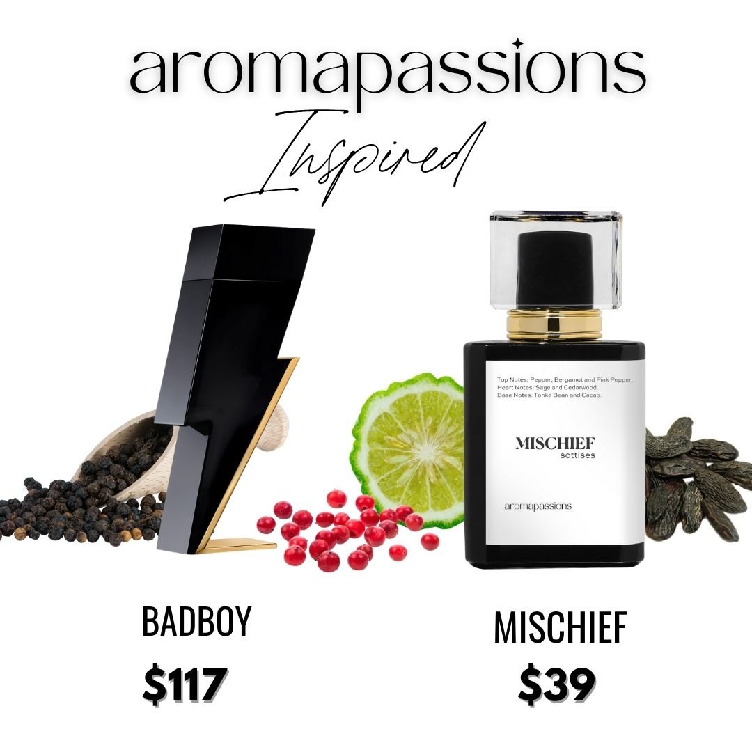 MISCHIEF | Inspired by CAROLINA HERRERA BADBOY | Badboy Dupe Pheromone Perfume - aromapassions