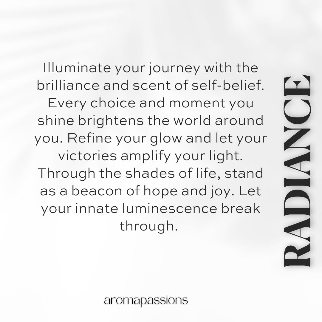 RADIANCE | Inspired by MFK GRAND SOIR | Grand Soir Dupe Pheromone Men Women Perfume | Amber Vanilla Tonka Bean Lavender Essential Oils - aromapassions