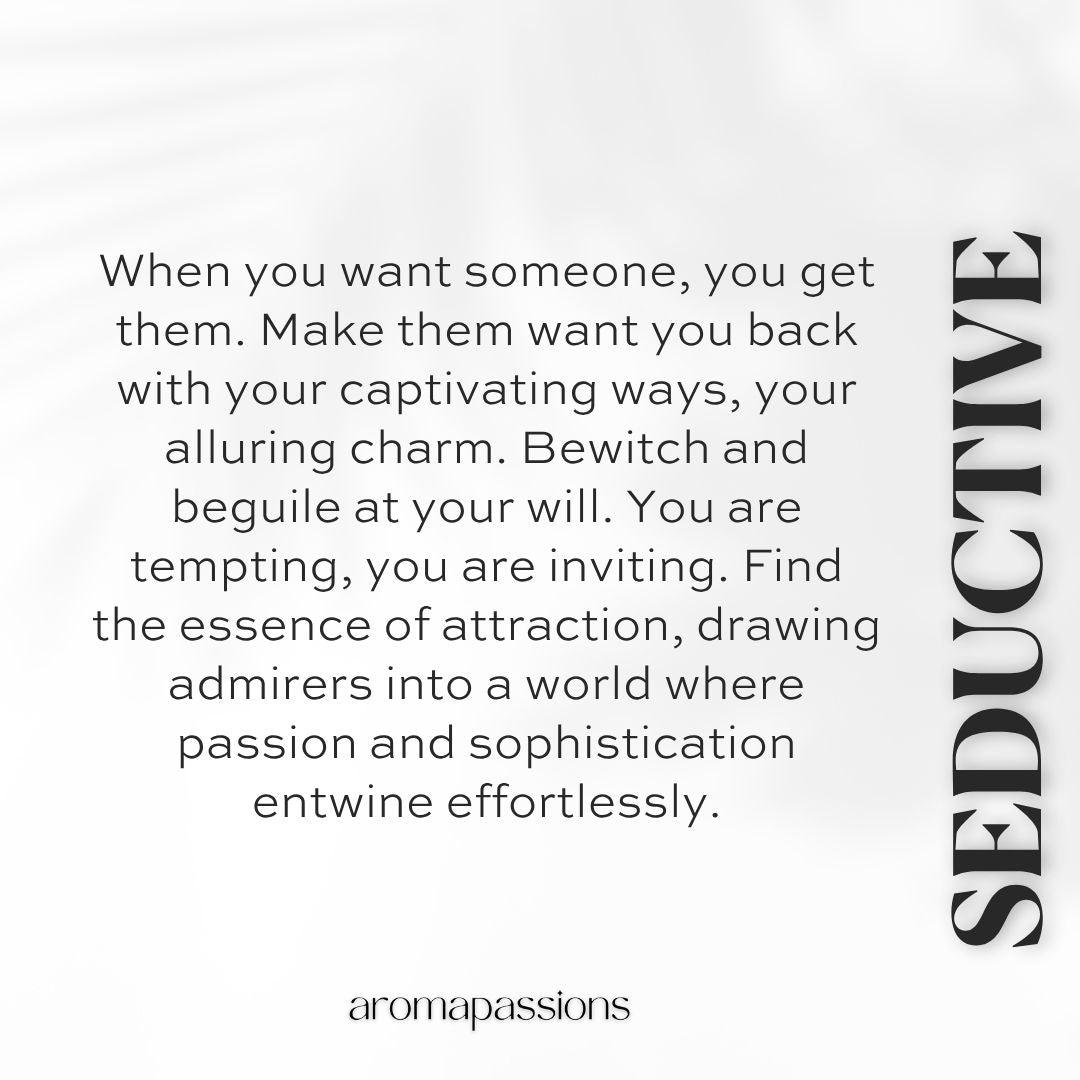 SEDUCTIVE | Inspired by CHANEL COCO MADEMOISLLE Eau De Parfum | Fragrance Oil Pheromone Perfume Women | Rose Vanilla Essential Oils Scent Notes|