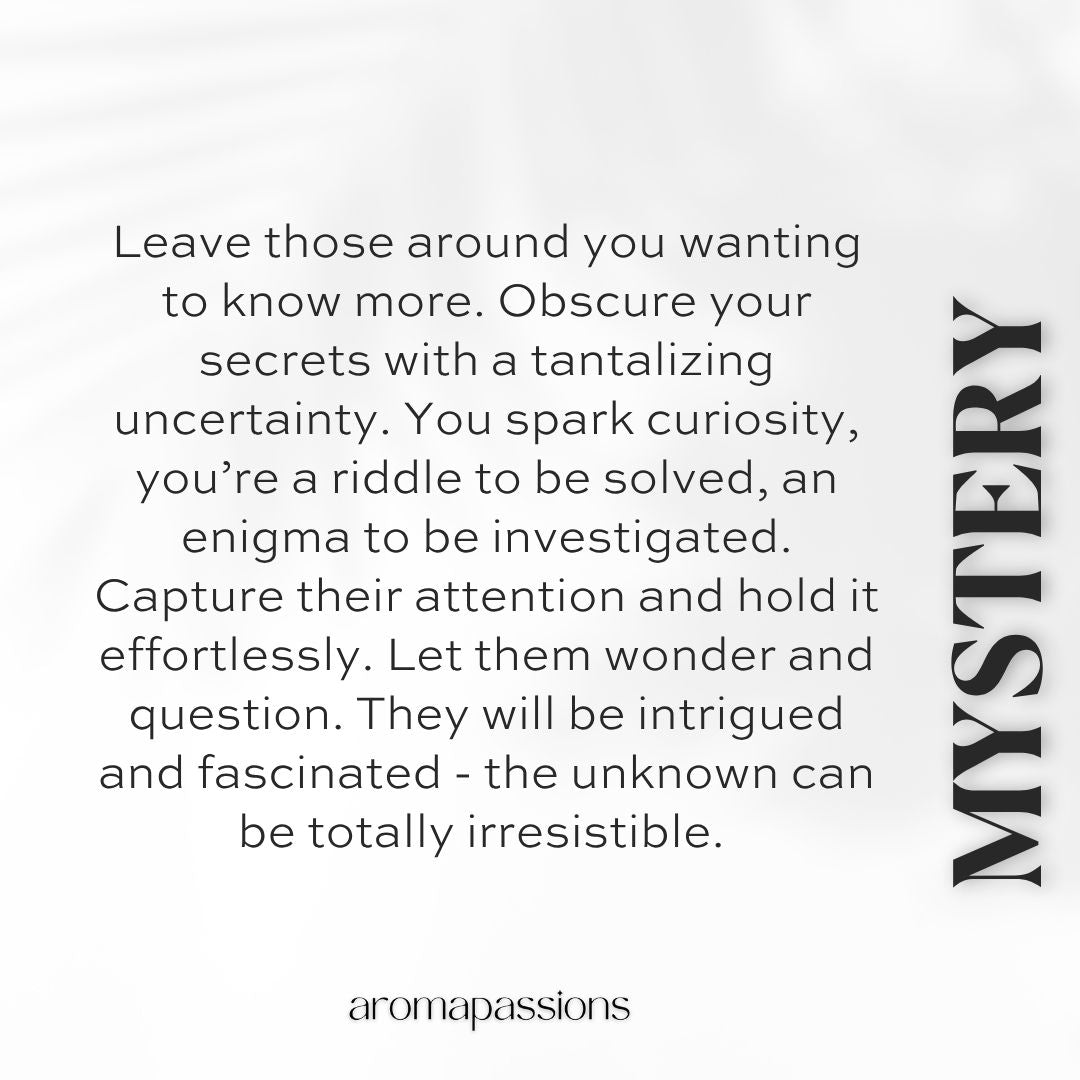 MYSTERY | Inspired by NASOMATTO BLACK AFGANO | Black Afgano Dupe Pheromone Perfume | Vanilla Cedarwood Fragrance Essential Oils Parfum Notes