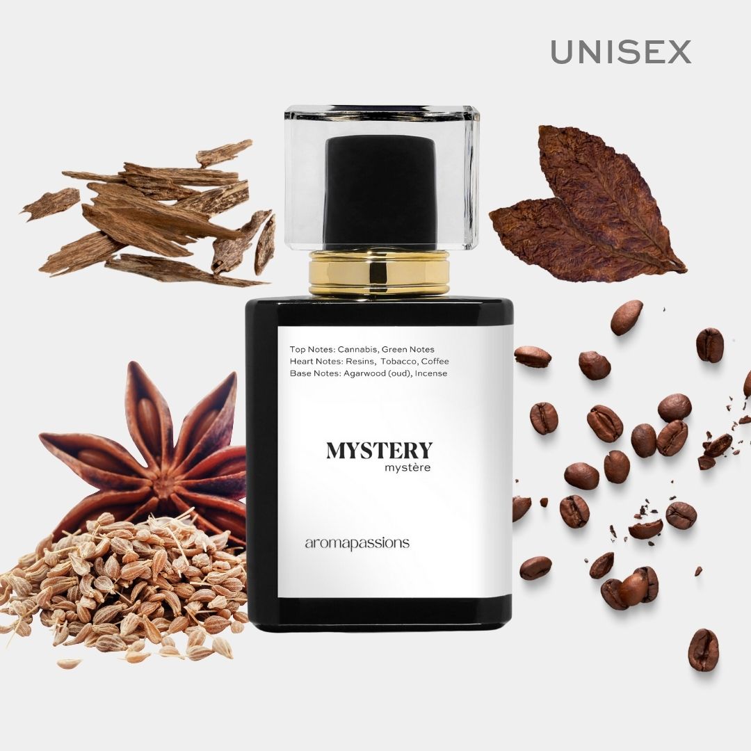 MYSTERY | Inspired by NASOMATTO BLACK AFGANO | Black Afgano Dupe Pheromone Perfume | Vanilla Cedarwood Fragrance Essential Oils Parfum Notes