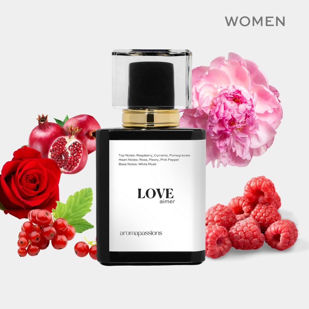 LOVE | Inspired by MISS D. ABSOLUTELY BLOOMING | Absolutely Blooming Dupe Pheromone Eau De Perfume | Scent Notes Rose Peony Pink Pepper Essential Oils