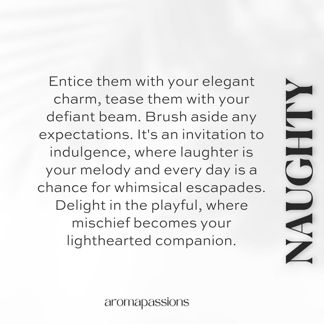 NAUGHTY | Inspired by CH GOOD GIRL | Good Girl Dupe Pheromone Ladies Perfume | Jasmine Rose Sandalwood Essential Oils |