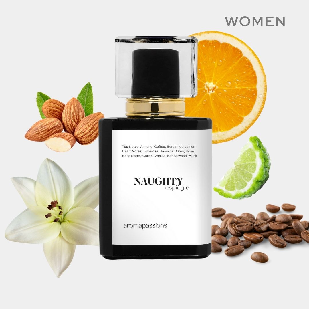 NAUGHTY | Inspired by CH GOOD GIRL | Good Girl Dupe Pheromone Ladies Perfume | Jasmine Rose Sandalwood Essential Oils |