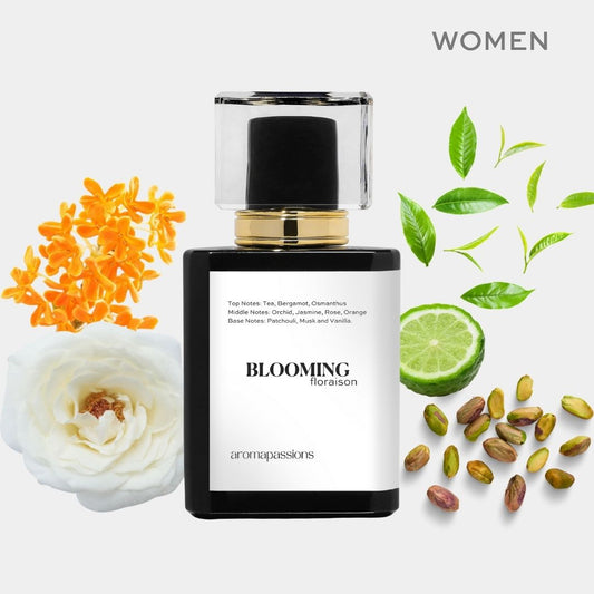 BLOOMING | Inspired by VIKTOR ROLF FLOWERBOMB | Flowerbomb Dupe Pheromone Eau De Parfum | Bergamot Jasmine Patchouli Vanilla Rose Essential Oils