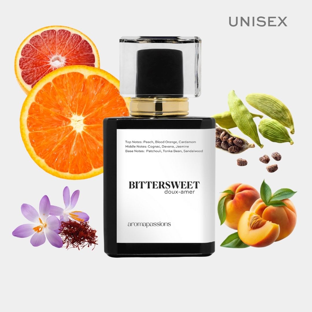 BITTERSWEET | Inspired by TOM FORD BITTER PEACH | Bitter Peach Dupe Pheromone Perfume | Peach Davana Scent Notes | Cardamom Nutmeg Jasmine Patchouli Sandalwood Essential Oils