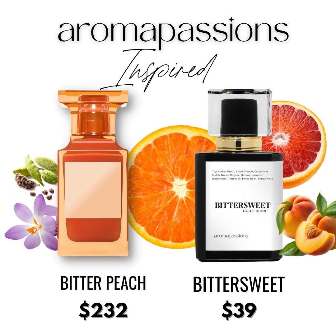 BITTERSWEET | Inspired by TOM FORD BITTER PEACH | Bitter Peach Dupe Pheromone Perfume | Peach Davana Scent Notes | Cardamom Nutmeg Jasmine Patchouli Sandalwood Essential Oils