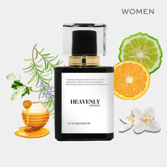 HEAVENLY | Inspired by MUGLER ANGEL | Mugler Angel Shooting Star Dupe Pheromone Perfume | Vanilla Patchouli Bergamot Currant Jasmine Nutmeg Orange Essential Oils