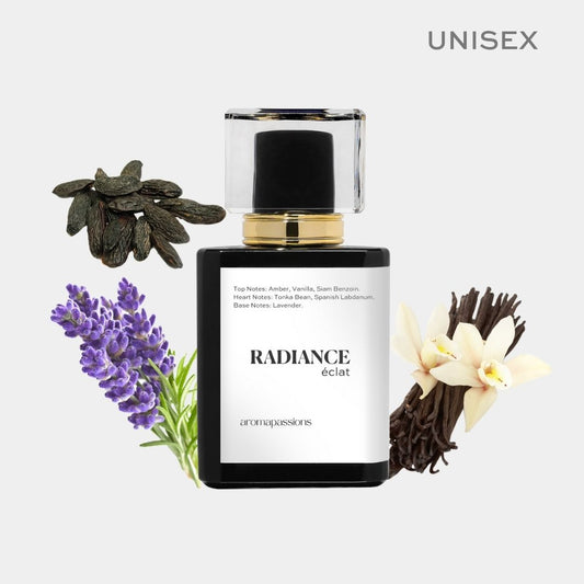 RADIANCE | Inspired by MFK GRAND SOIR | Grand Soir Dupe Pheromone Men Women Perfume | Amber Vanilla Tonka Bean Lavender Essential Oils