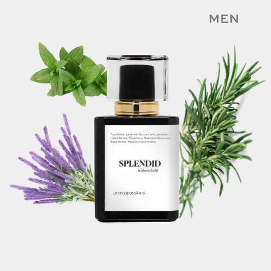 SPLENDID | Inspired by TOM FORD BEAU DE JOUR | Lavender Rosemary Mint Patchouli Essential Oil | Beau De Jour Dupe Pheromone Perfume