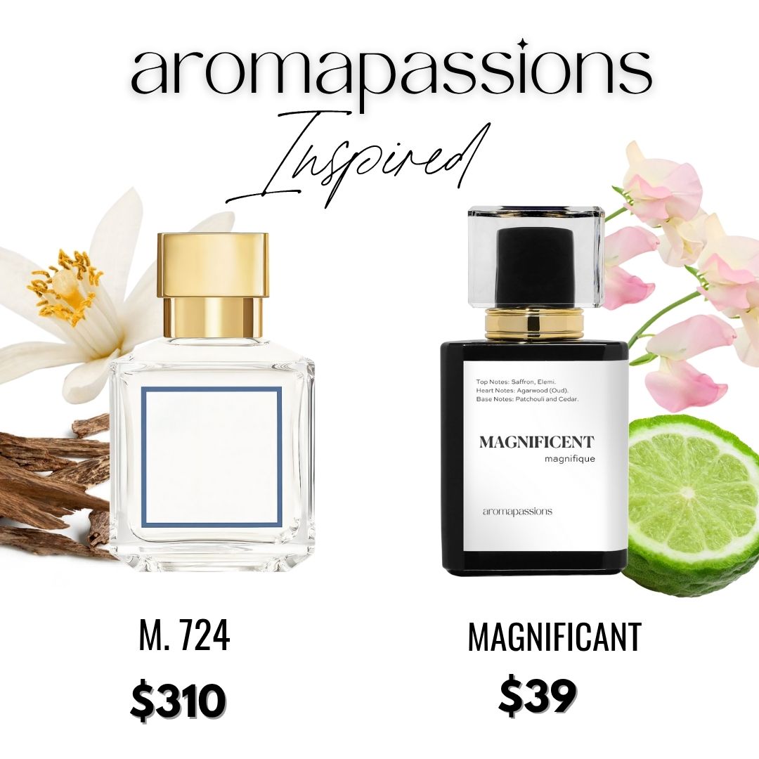 MAGNIFICENT | Inspired by MFK 724 | Calabrian Bergamot Sweet Pea Jasmin Sandalwood Essential Oils | 724 Dupe Pheromone Perfume