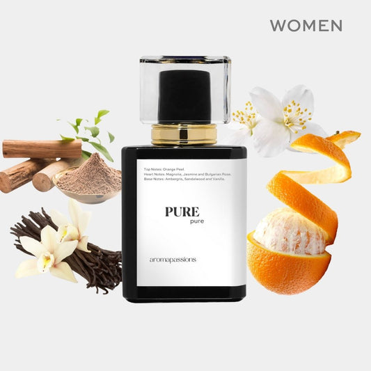PURE | Inspired by CREED LOVE IN WHITE | Narcissus Italian Jasmine Bulgarian Rose Sandalwood Vanilla Essential Oils | Love in White Dupe Pheromone Perfume