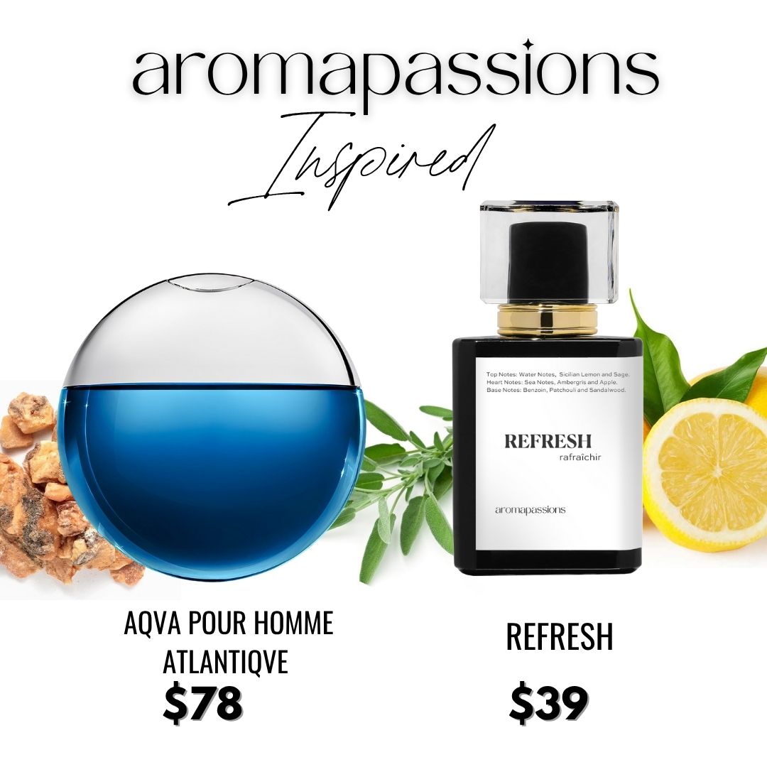 REFRESH | Inspired by BVLGRI AQVA POUR HOMME ATLANTIQVE | Aqva Pour Homme Atlantiqve Pheromone Perfume Dupes