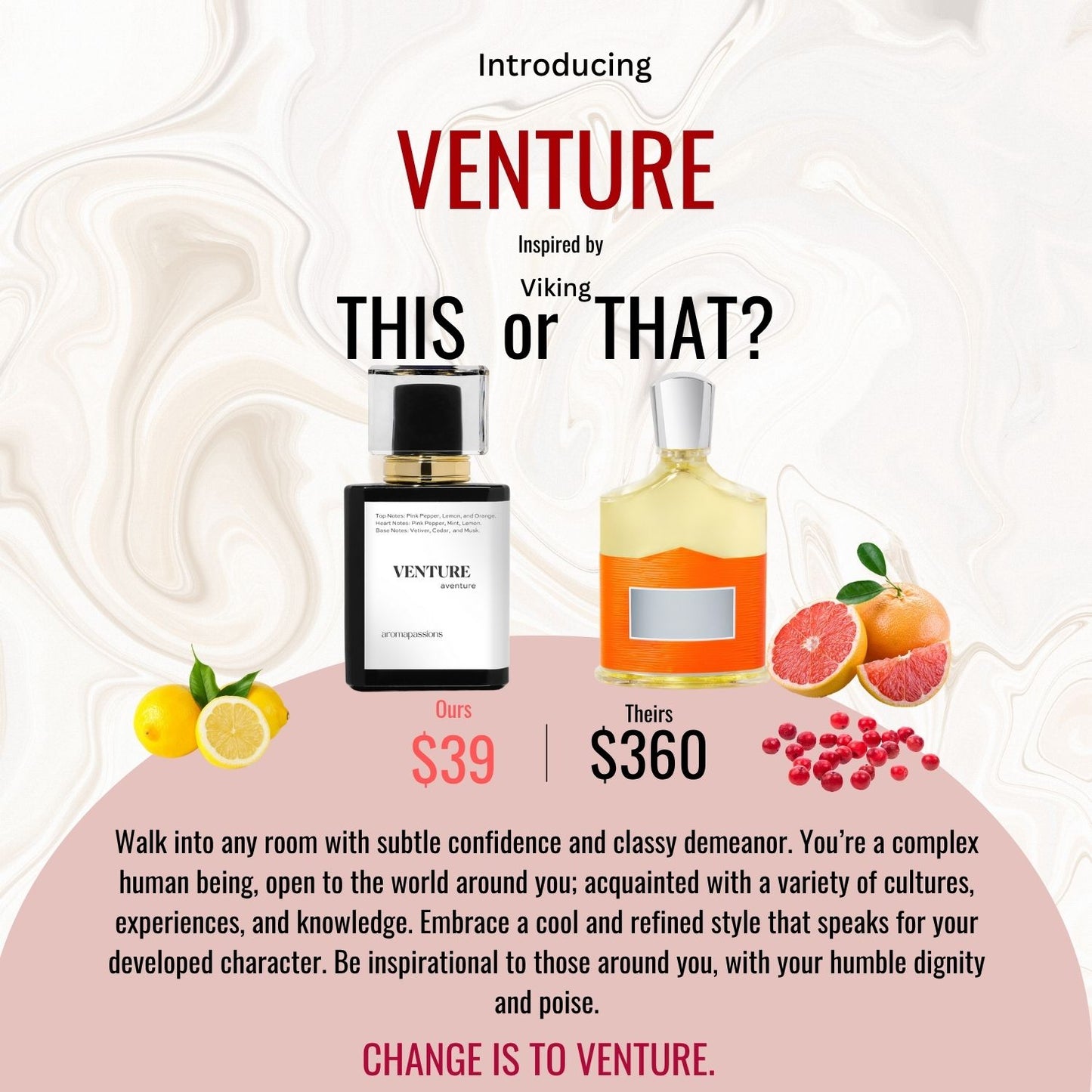 VENTURE | Inspired by CREED VIKING | Viking Dupe Pheromone Perfume