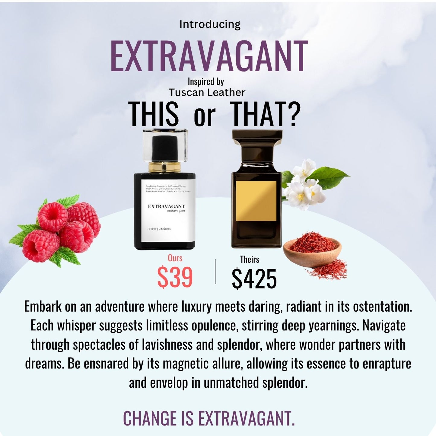 EXTRAVAGANT | Inspired by TOM FORD TUSCAN LEATHER | Tuscan Leather Dupe Pheromone Perfume