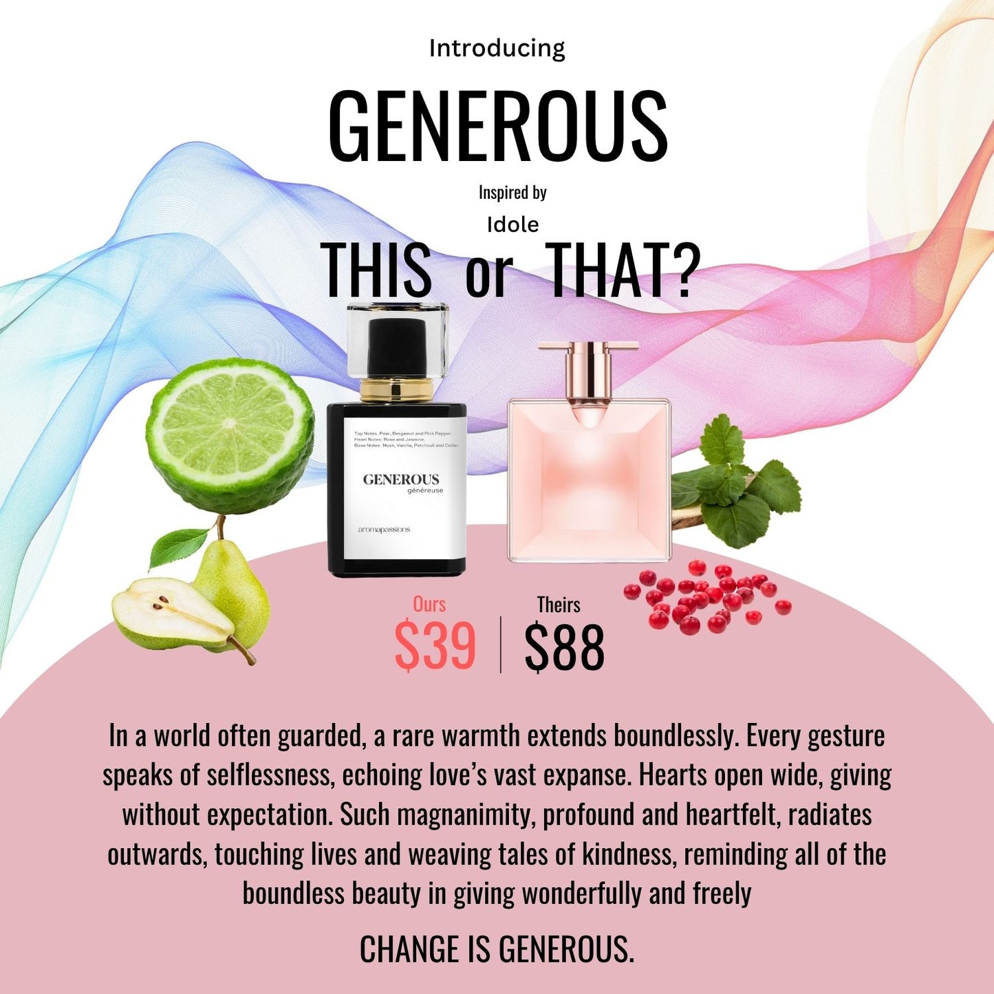 GENEROUS | Inspired by LANCOME IDOLE | Idole Dupe Pheromone Perfume