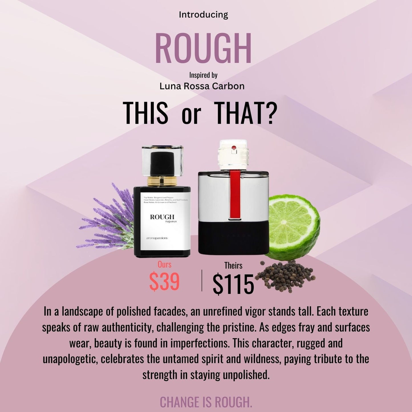 ROUGH | Inspired by PRADA LUNA ROSSA CARBON | Luna Rossa Carbon Dupe Pheromone Perfume