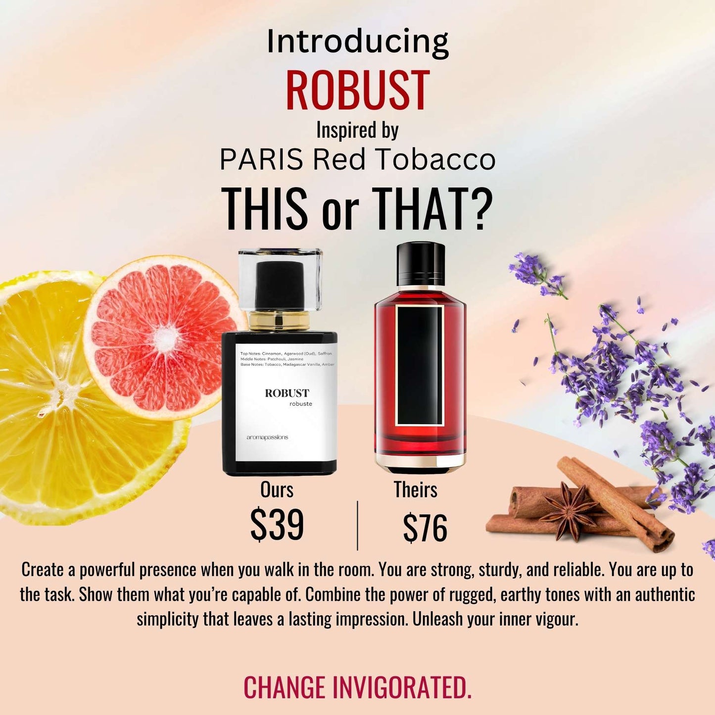 ROBUST | Inspired by MANCERA RED TOBACCO | Red Tobacco Dupe Pheromone Perfume