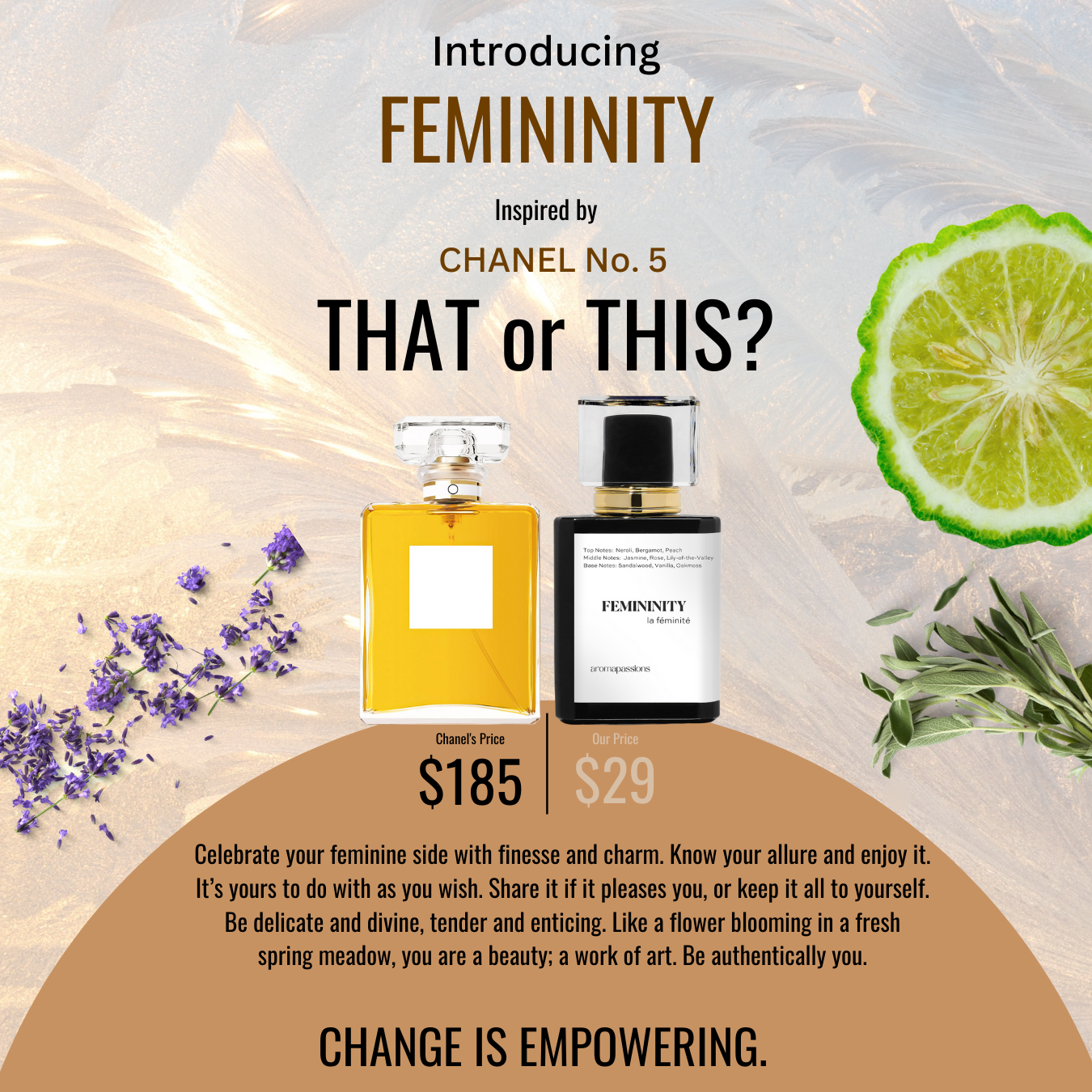 FEMININITY Inspired by CHANEL NO 5 EDP Chanel No5 Dupe Pheromone Perfume