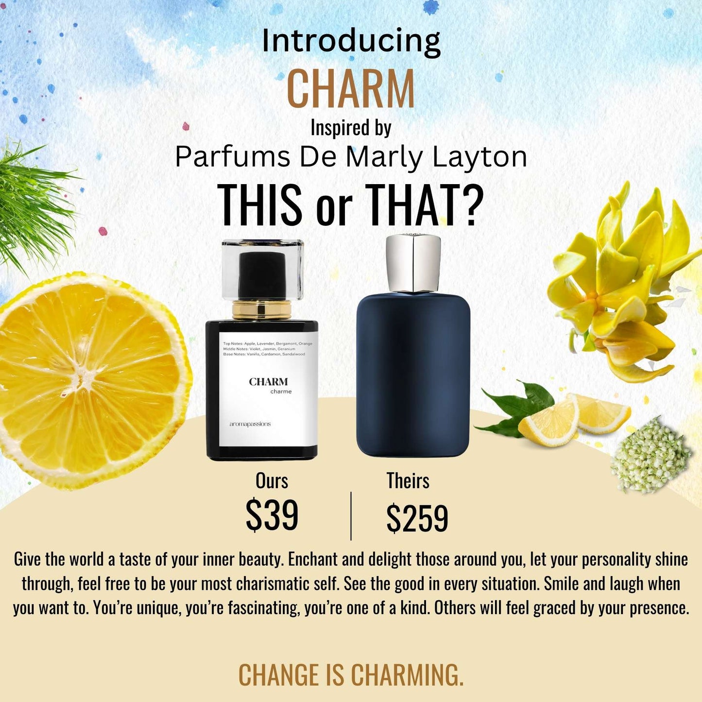 CHARM | Inspired by MARLY LAYTON | Layton Dupe Pheromone Perfume