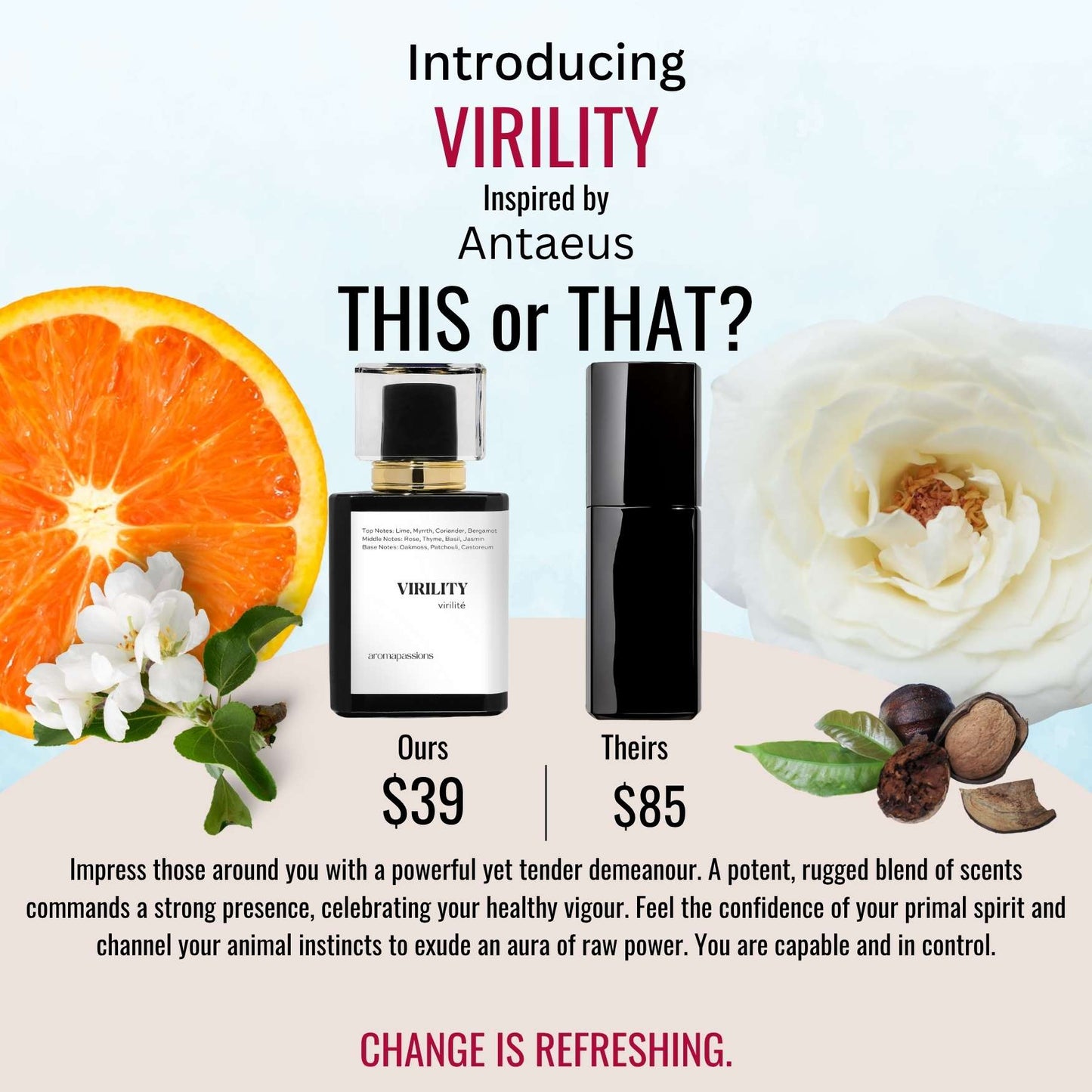VIRILITY | Inspired by CHANEL ANTAEUS | Antaeus Dupe Pheromone Perfume