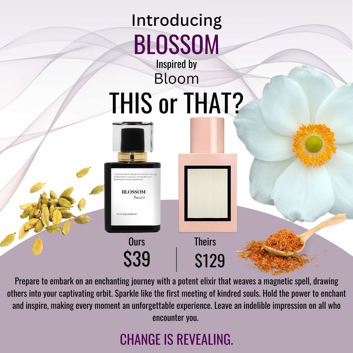 BLOSSOM | Inspired by GUCCI BLOOM | Bloom Dupe Pheromone Perfume