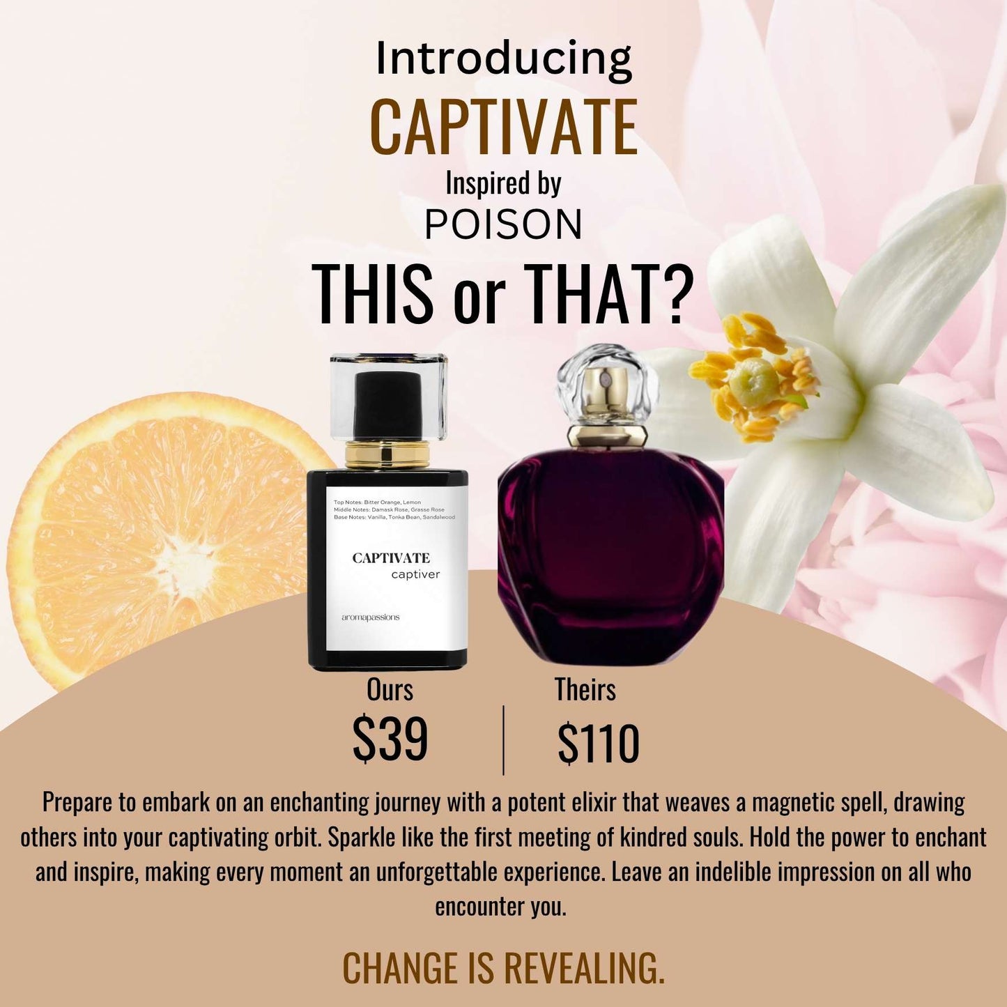 CAPTIVATE | Inspired by D. POISON | Poison Dupe Pheromone Perfume
