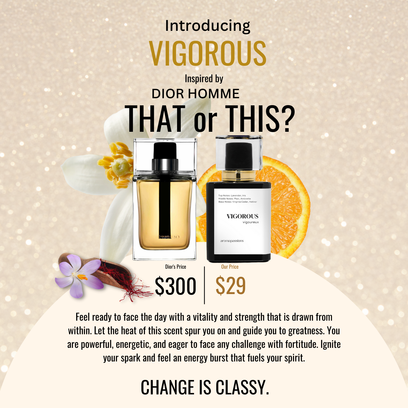 VIGOROUS | Inspired by D. HOMME | Homme Dupe Pheromone Perfume