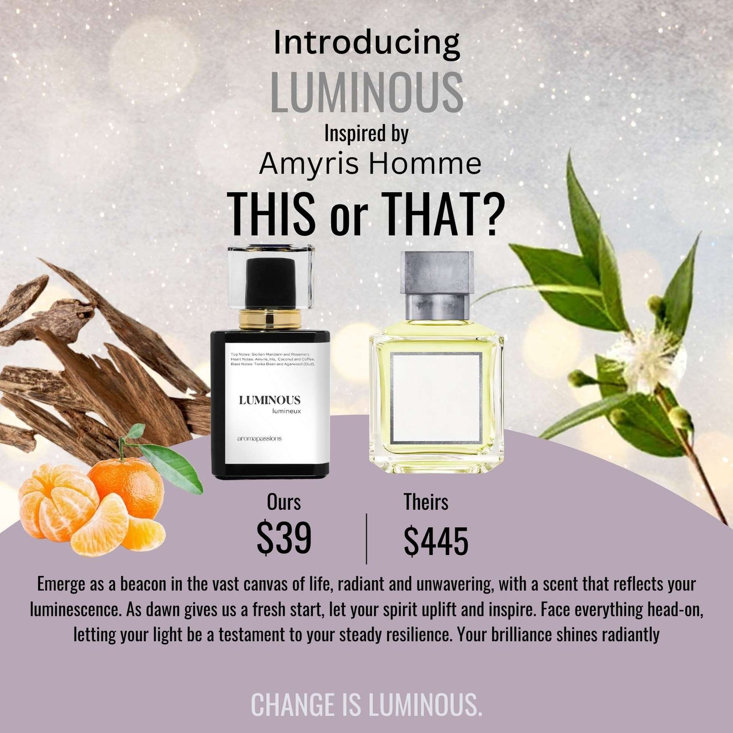 LUMINOUS | Inspired by MFK AMYRIS HOMME | Amyris Homme Dupe Pheromone Perfume