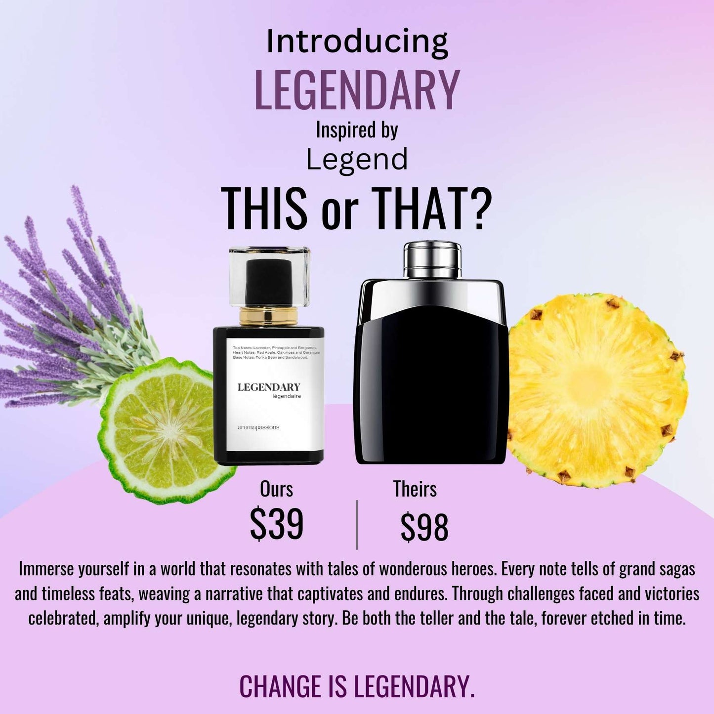 LEGENDARY | Inspired by MONTBLANC LEGEND | Legend Dupe Pheromone Perfume