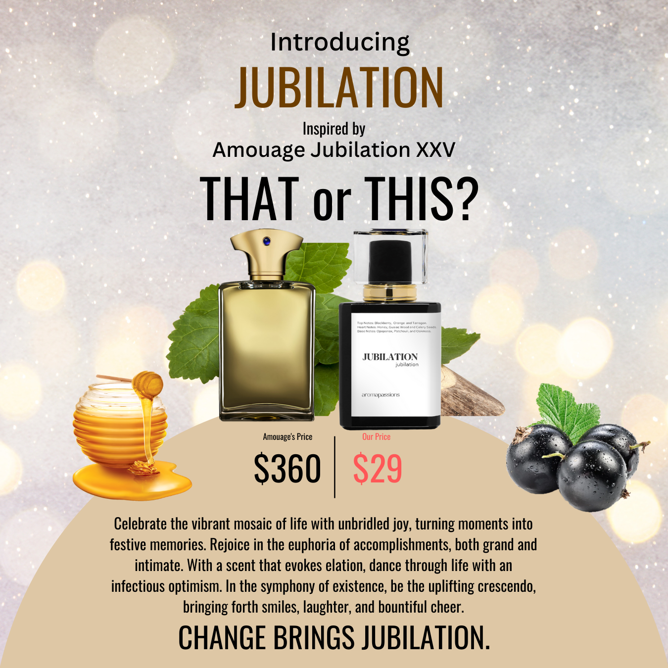 JUBILATION | Inspired by AMOUAGE JUBILATION XXV | Jubilation XXV Dupe Pheromone Perfume