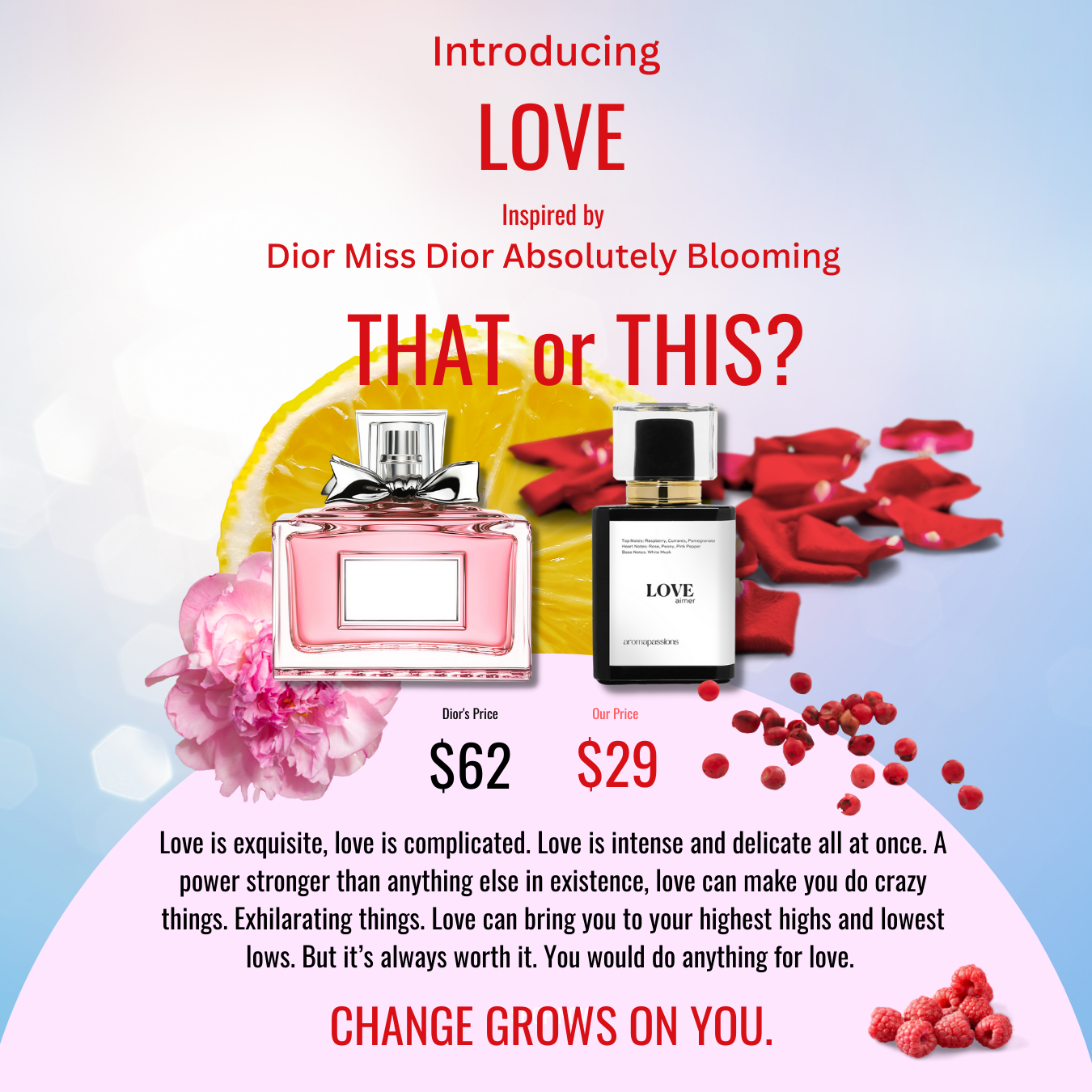 LOVE | Inspired by MISS D. ABSOLUTELY BLOOMING | Absolutely Blooming Dupe Pheromone Perfume