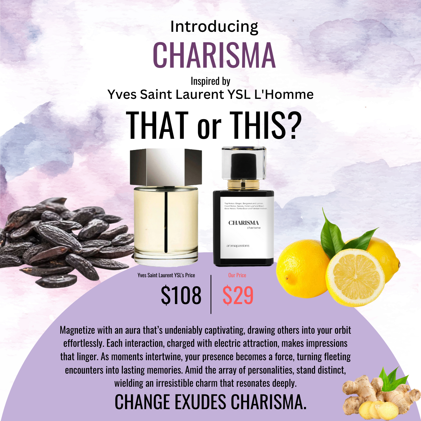 CHARISMA | Inspired by YVES SAINT LAURENT YSL L'HOMME | YSL L'homme Dupe Pheromone Perfume
