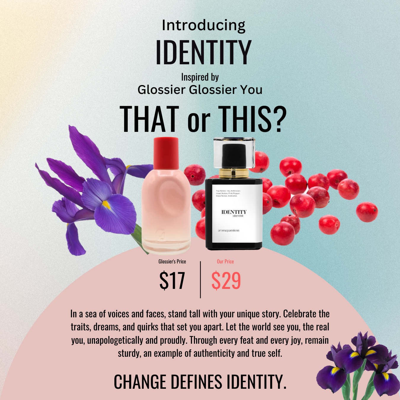 IDENTITY | Inspired by GLOSSIER YOU | Glossier You Dupe Pheromone Perfume