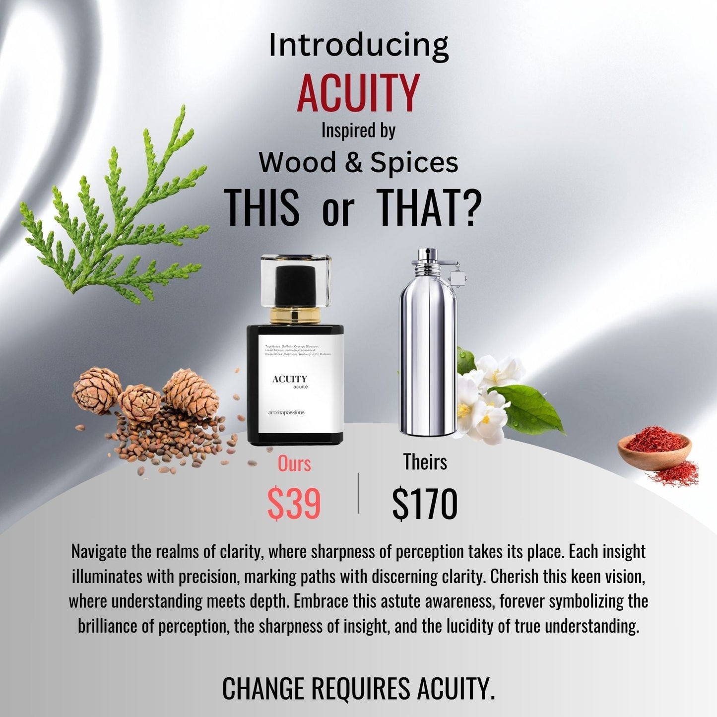ACUITY | Inspired by MONTALE WOOD & SPICES | Wood & Spices Dupe Pheromone Perfume - aromapassions
