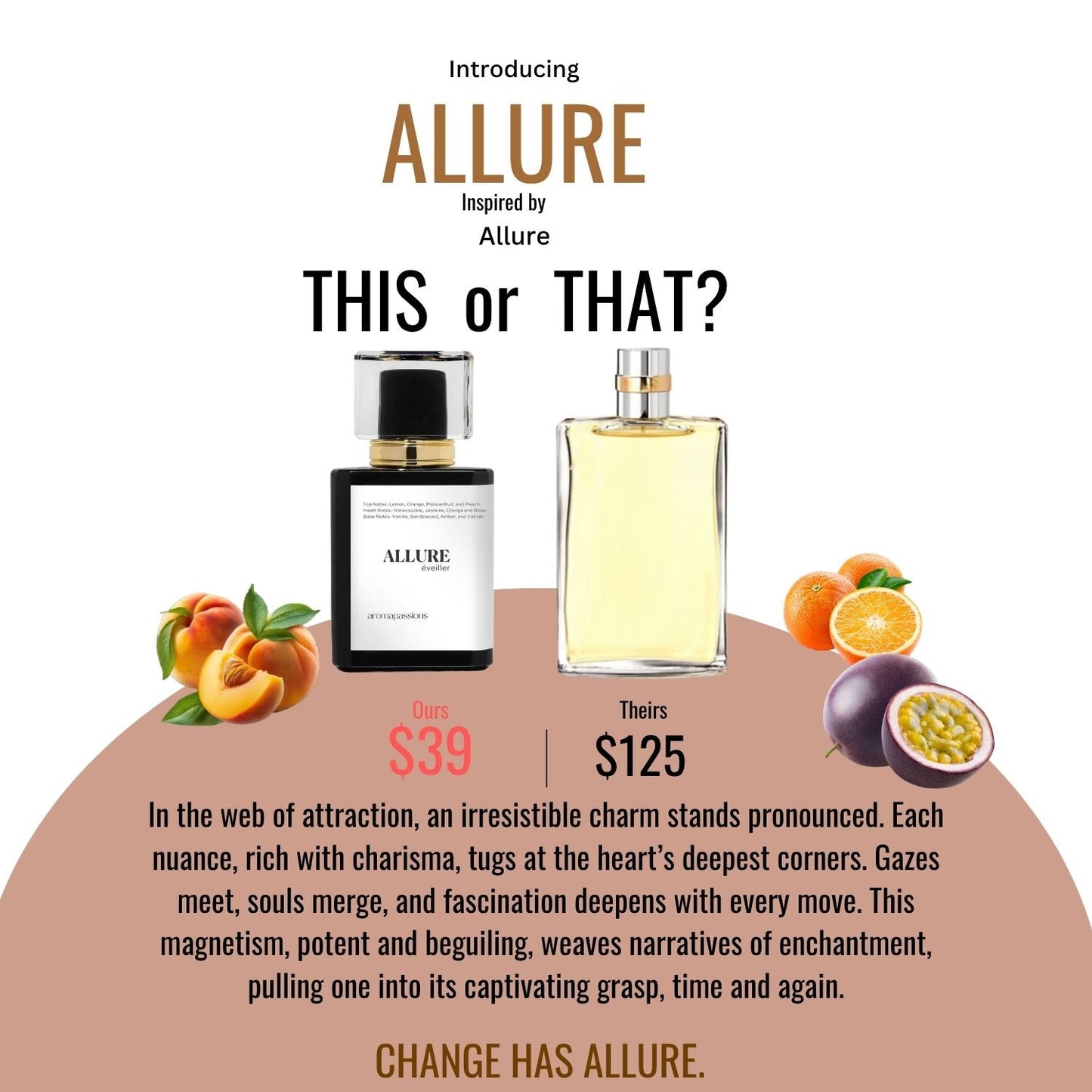 ALLURE | Inspired by CHANEL ALLURE | Allure Dupe Pheromone Perfume - aromapassions