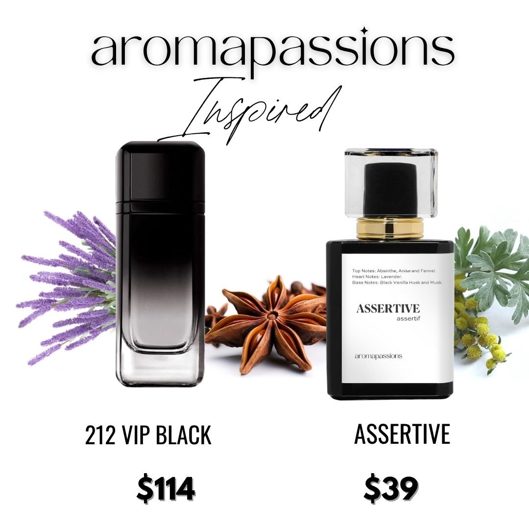 ASSERTIVE | Inspired by CAROLINA HERRERA 212 VIP BLACK | 212 VIP Black Dupe Pheromone Perfume - aromapassions