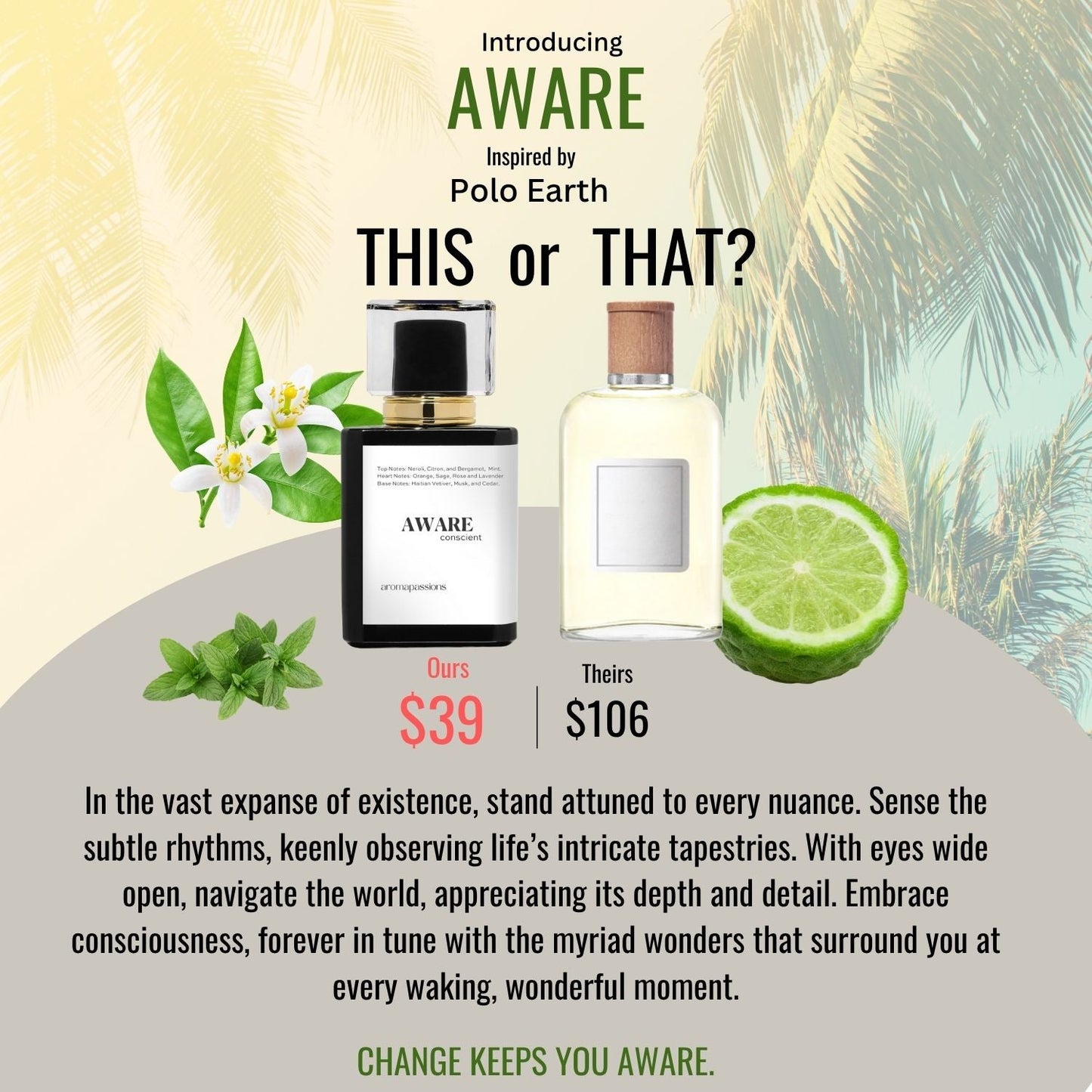 AWARE | Inspired by RALPH - LAUREN POLO EARTH | Polo Earth Dupe Pheromone Perfume - aromapassions