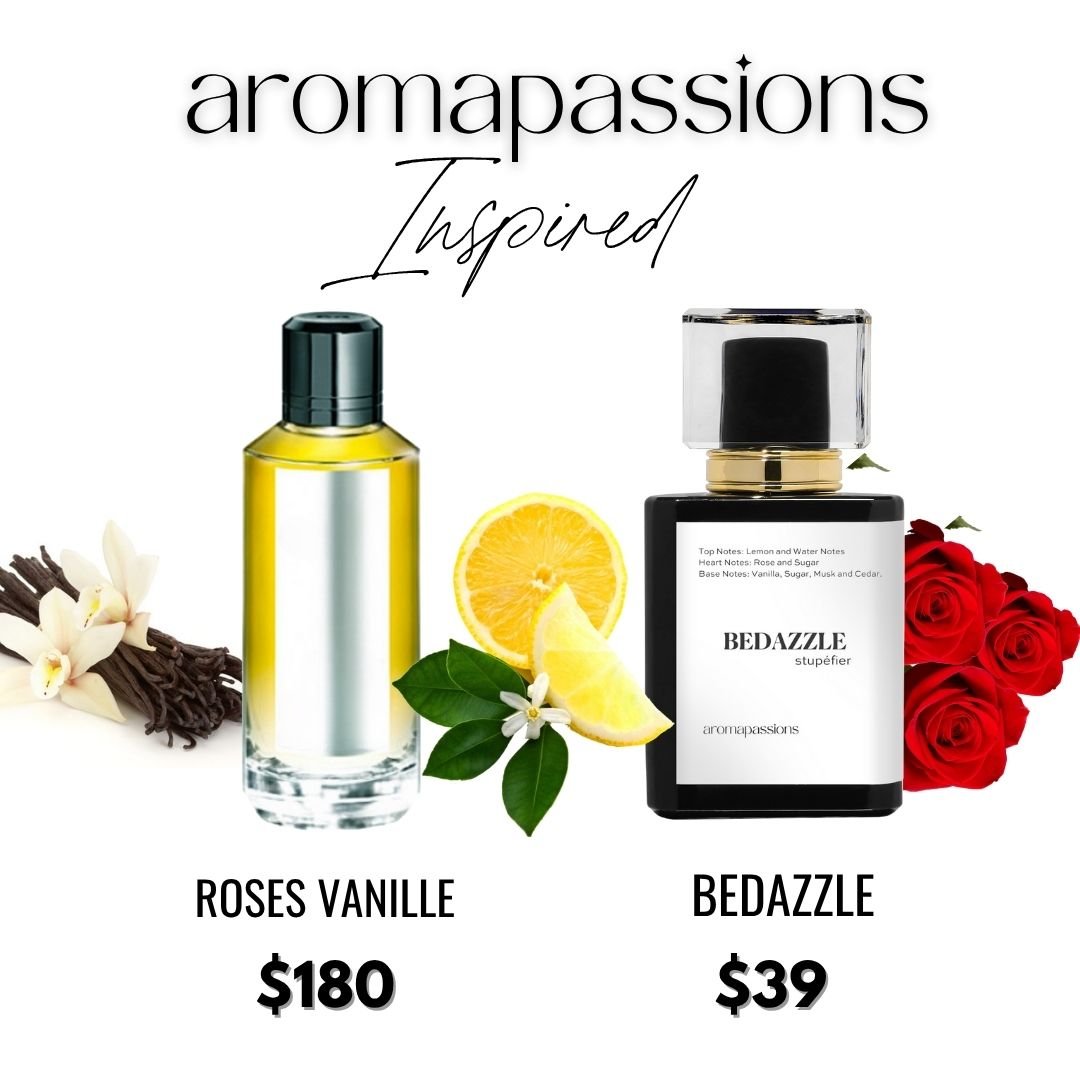 BEDAZZLE | Inspired by MANCERA ROSES VANILLE | Roses Vanille Dupe Pheromone Perfume - aromapassions