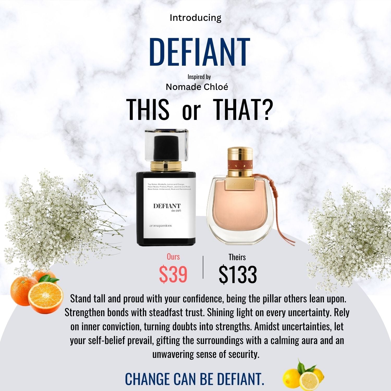 DEFIANT | Inspired by CHLOE NOMADE CHLOÉ | Nomade Chloé Dupe Pheromone Perfume - aromapassions