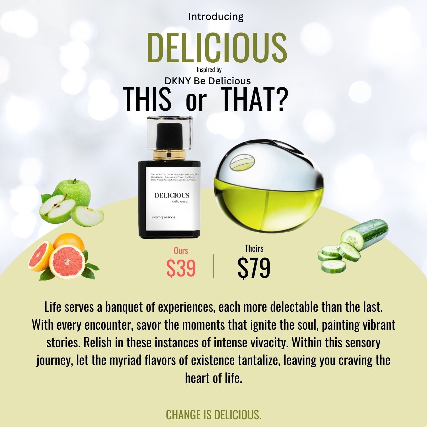 DELICIOUS | Inspired by DONNA - KARAN DKNY BE DELICIOUS | DKNY Be Delicious Dupe Pheromone Perfume - aromapassions