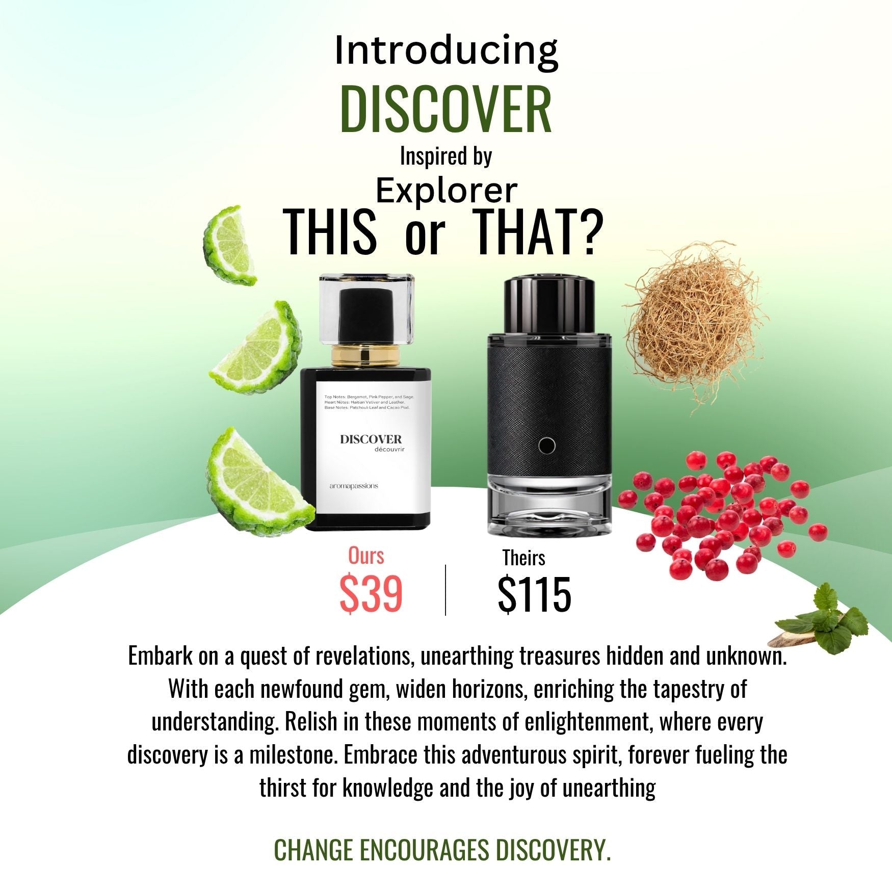 DISCOVER | Inspired by MONTBLANC EXPLORER | Explorer Dupe Pheromone Perfume - aromapassions